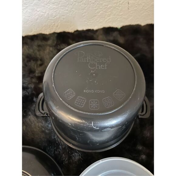 Pampered Chef Rice Cooker Plus Microwave 3qt #2779 Steamer Retired W/Locking Lid - Picture 3 of 5